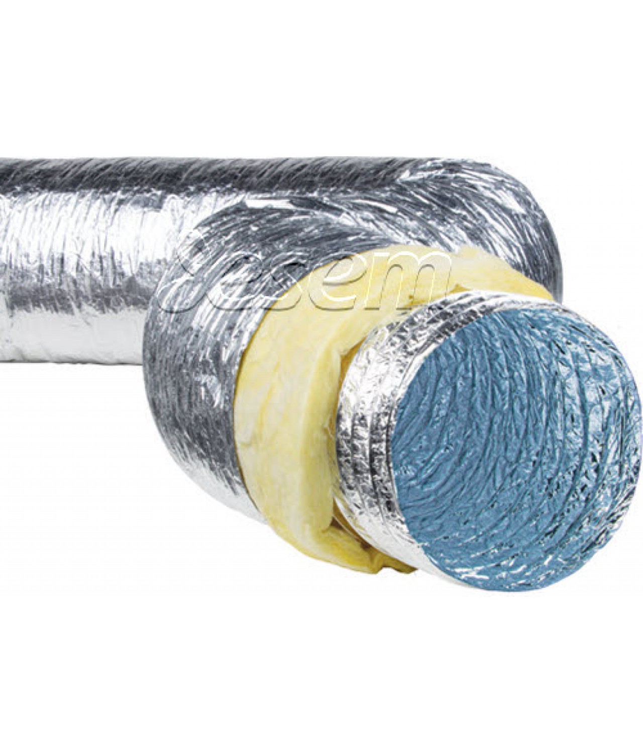 BIOISOFLEX250 antibacterial insulated flexible duct 10 m, 250 °C el